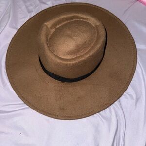 Stylish Brown Wide-Brim Hat